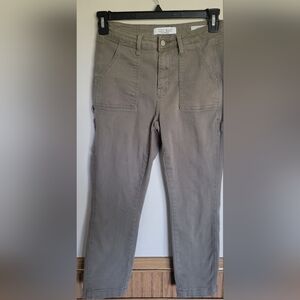 Judy Blue Women's Olive Green High Waist Utility Slim Fit Jeans Size 26